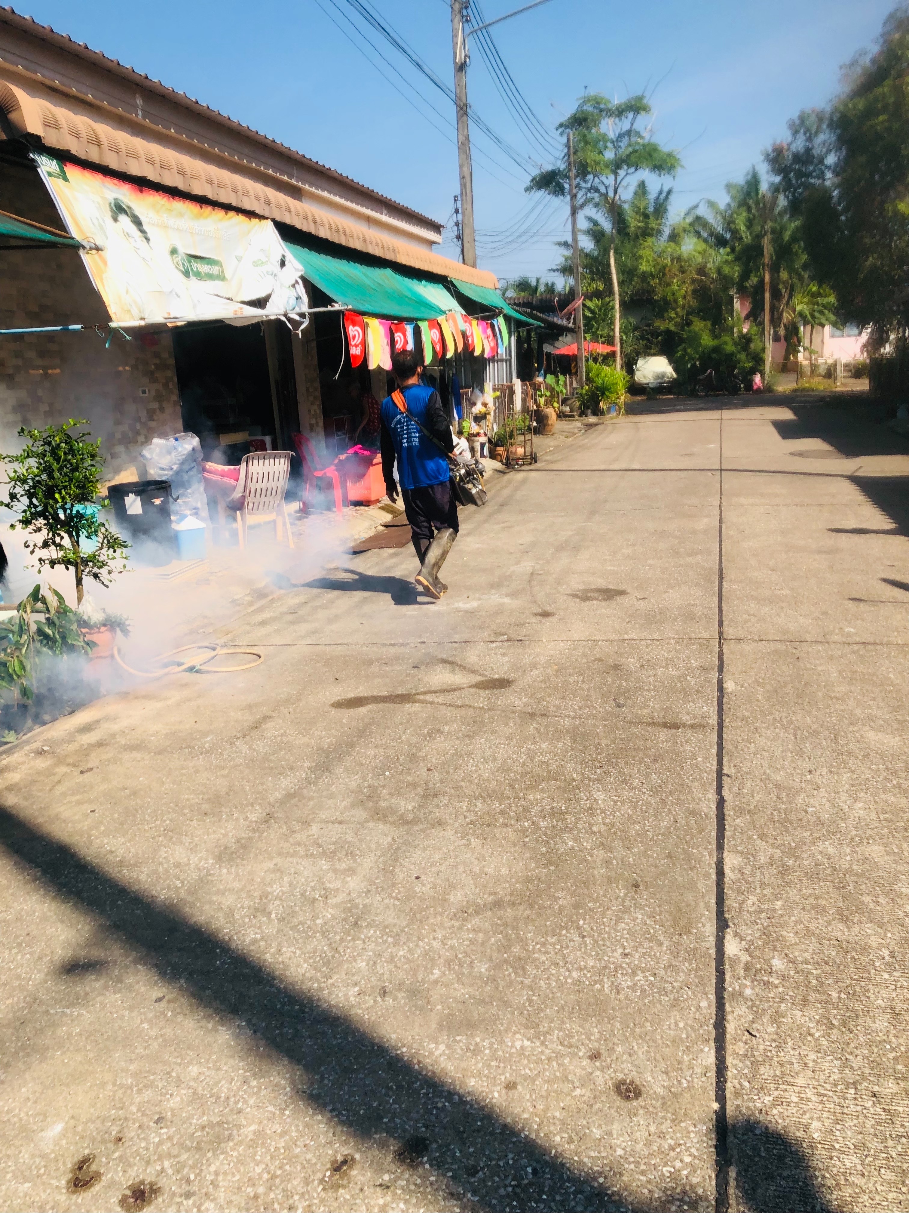 วันที่ 1 กุมภาพันธ์  2567
          องค์การบริหารส่วนตำบลท่าข้าม ดำเนินการฉีดพ่นหมอกควัน กำจัดยุงลาย  และสำรวจลูกน้ำยุงลาย แจกทรายอะเบท บ้านผู้ป่วยและพื้นที่ใกล้เคียงในพื้นที่ หมู่ที่ 1 ตำบลท่าข้าม อำเภอพุนพิน จังหวัดสุราษฎร์ธานี