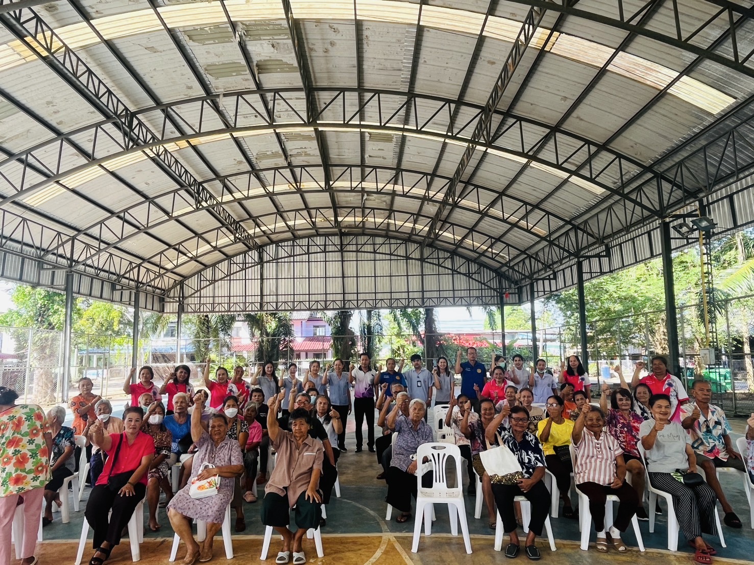 👴👵 วันอังคาร ที่ 19 เดือนสิงหาคม พ.ศ. 2568 👵👴
 >> อาสาสมัครสาธารณสุขประจำหมู่บ้าน หมู่ที่ 1 ร่วมกับโรงพยาบาลพุนพิน จัดทำโครงการผู้สูงอายุไม่ล้ม ไม่ลืม ไม่ซึมเศร้า กินข้าวอร่อย หมู่ที่ 1 ประจำปีงบประมาณ 2568 ณ โดมการเคหะ หมู่ที่ 1 ตำบลท่าข้าม อำเภอพุนพิน จังหวัดสุราษฎร์ธานี ซึ่งได้รับการสนับสนุนจากกองทุนหลักประกันสุขภาพองค์การบริหารส่วนตำบลท่าข้าม