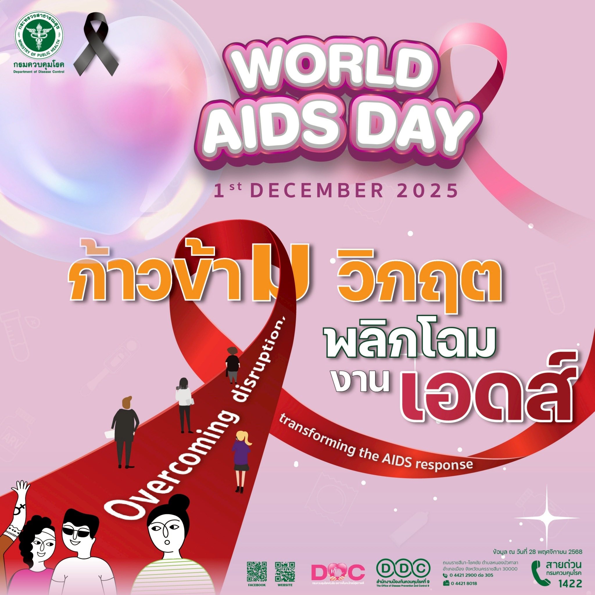 ก้าวข้ามวิกฤตพลิกโฉมงานเอดส์ แนวคิดการรณรงค์วันเอดส์โลก ปี 2568