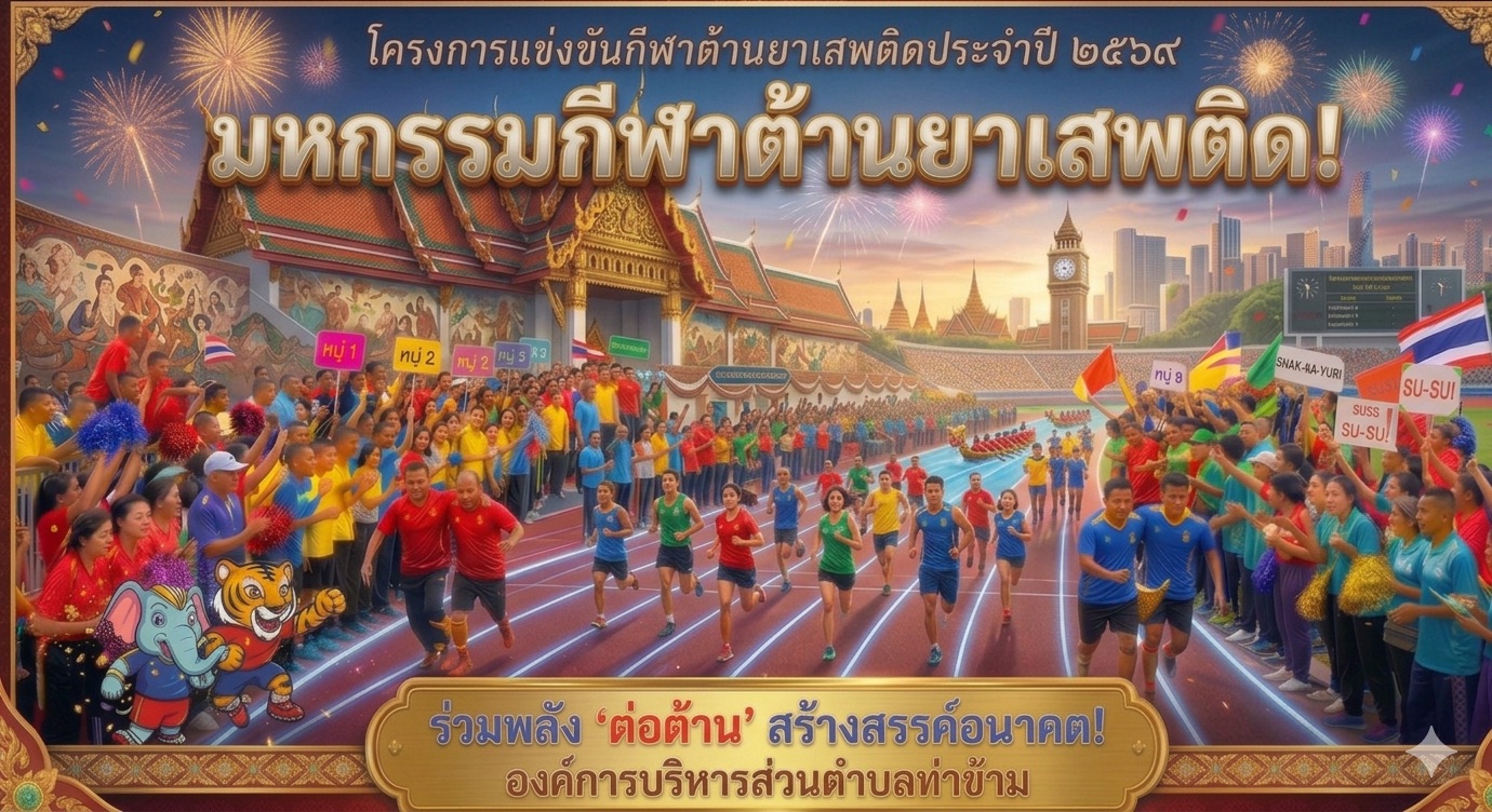 📅 วันที่ 10 มิถุนายน 2569
📌 พบกับการแข่งขันสุดสนุก พร้อมกิจกรรมสร้างสรรค์มากมาย